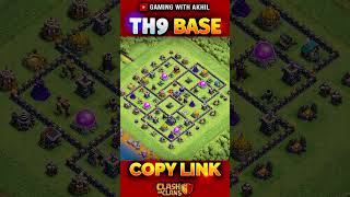 Best th9 base with link Clash of Clans [upl. by Anikat]