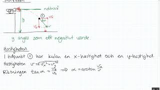 Fysik 2  Kapitel 1  Horisontellt kast [upl. by Ardel]