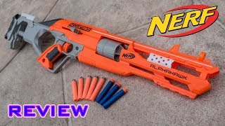 REVIEW Nerf Elite Accustrike Alphahawk Unboxing Review amp Firing Test [upl. by Nerek390]