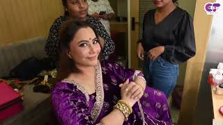 Nausheen Ali Sardar AKA Chandrika Singh Chauhan  Make Up On Sets Of Vasundhara  Zee TV [upl. by Nryhtak]