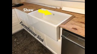 How to Install a Farmhouse Sink [upl. by Erehs]