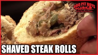 How to Grill Shaved Steak Rolls  Recipe [upl. by Hanahs272]