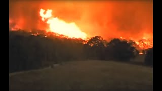 2009 Victorian Firestorm with Tornado  filmed by Jim Baruta [upl. by Waal]