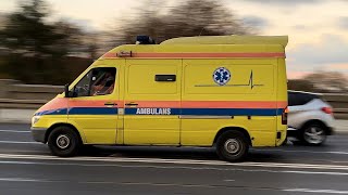 Alarmowo PO 219XS  Ambulans transportowy MercedesBenz Sprinter I FL [upl. by Brogle]