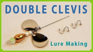 How to make a DOUBLE CLEVIS for Lure  ルアー用ダブルクレビスの作り方 [upl. by Ayotyal]