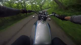 1977 Yamaha XS750 Cruise POV [upl. by Aicela]