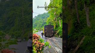 Reversing on the loop to negotiate the steep inclines railfans travel train [upl. by Dlanod]