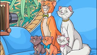 Happy Color App  Disney The Aristocats Part 13  Color By Numbers  Animated [upl. by Yasibit]