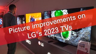 Picture improvements overview on LG 2023 TVs alpha 9 gen 6 [upl. by Ylen]