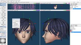 Modeling Hair in Metasequoia [upl. by Eldwun]