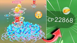 OMG🤯 high cp legendary spawns from lure module in pokemon go [upl. by Ainnek]