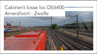 4K Cabinerit Amersfoort naar Zwolle losse loc 6400 [upl. by Yentihw]