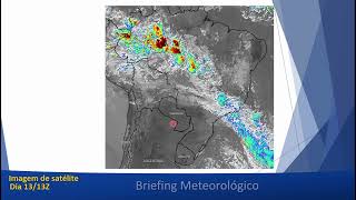 Briefing Meteorológico dias 13 e 14 de novembro  Frente fria no litoral da Região Sudeste [upl. by Taggart]