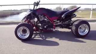 Tjobsters airbrushed Yamaha Raptor 700 734R Walkaround [upl. by Namyl99]