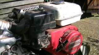 Honda F501 Rotavator Cold Start amp Rotavating [upl. by Ohnuj128]