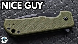 Kizer Nice Guy Folding Knife  Overview and Review [upl. by Ahsinam478]