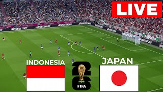 🔴LANGSUNG Indonesia vs Jepang I Kualifikasi Piala Dunia AFC 2026  STREAMING LENGKAP I efootball [upl. by Sayres515]