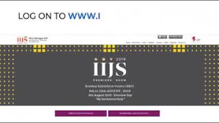 IIJS Premiere 2019 Registration Video [upl. by Neukam]