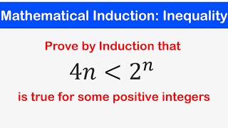 00b  Mathematical Induction Inequality [upl. by Alaehs]