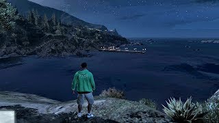 Grand Theft Auto V Spaceship Part 44 Chiliad Mountain State Wilderness Giant Rock [upl. by Eveiveneg]