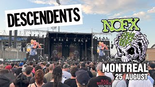 DESCENDENTS  Live In Montreal  NOFX Final Tour  Stu Ureta [upl. by Nesbitt]