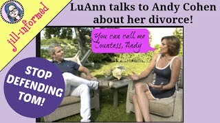 WWHL Real Housewives of New York City Interview Luann de Lesseps talks to Andy Cohen [upl. by Means]