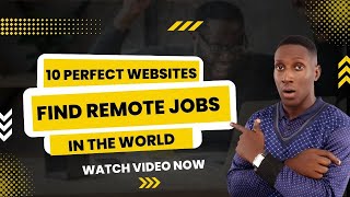 10 websites to get high paying remote jobs anywhere around the world [upl. by Arammahs191]