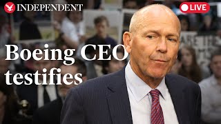 Live Boeing CEO testifies before Senate panel [upl. by Ainadi]