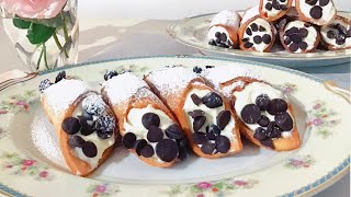 Cannoli Recipe Homemade Easy [upl. by Erhard]