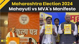 Maharashtra Election 2024 Amit Shah Releases BJP Manifesto Focus On Farmers amp Women Sankalp Patra [upl. by Nathanson]