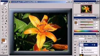 Photoshop  Jak dodać ramkę do zdjęcia [upl. by Zenitram]
