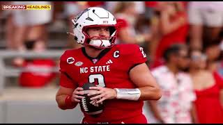 Breaking NC State QB Grayson McCall Injured Helmet Knocked Off on Field Us Entertainment News [upl. by Nacnud517]