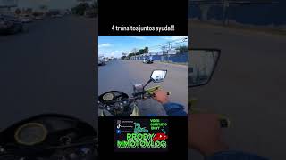 4 tránsitos juntos mty motos viral [upl. by Anayrb]