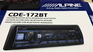 Alpine CDE172BT Features amp Review [upl. by Blaseio]