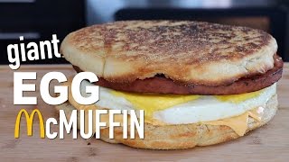 DIY GIANT EGG McMUFFIN [upl. by Ilonka]