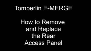 Tomberlin EMERGE  How to Remove amp Replace the Rear Access Panel [upl. by Alioz]