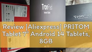 Review Aliexpress PRITOM Tablet 7quot Android 14 Tablets 8GB RAM35GB Expand 64GB ROM A523 Octa [upl. by Hait]