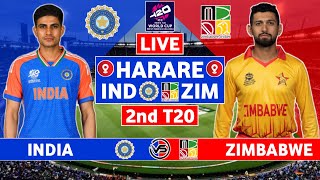 India vs Zimbabwe 2nd T20 Live Cricket  IND vs ZIM 2nd T20 Live Scores amp Commentary  1st Innings [upl. by Chee]