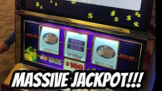 🛑 Mr Money Bags 100 Spin Slot Play Massive Jackpot Winner Red Screen VGT Winner Choctaw Durant [upl. by Anitnatsnoc]