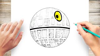 How To Draw Death Star [upl. by Innor700]