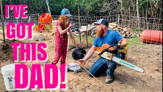 Off Grid YouTube Family takes Homeschooling to a Whole New Level  Building Our Foundation [upl. by Annahgiel]