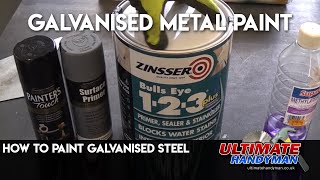 How to paint Galvanised steel [upl. by Llerred]