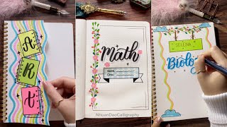 Top 7 Beautiful Assignment Front Page Design  DIY Notebook Cover Designs  NhuanDaoCalligraphy [upl. by Einwahr]