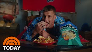 Tom Brady Rob Gronkowski Are Among NFL Stars In New FritoLay Ad  TODAY [upl. by Atsyrt]