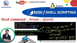 5 Shell scripting read command [upl. by Yllehs]