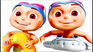 Zool Babies Swimming In A Pool Single  Nursery Rhymes For Children  Five Little Babies [upl. by Ynoep172]