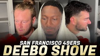 49ers Locker Room Deebo Samuel Taybor Pepper Jake Moody discuss heated sideline moment [upl. by Harias235]