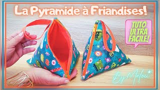 Tuto DIY Ultra Facile HALLOWEEN  Mes Astuces pour Coudre La Trousse PYRAMIDE À FRIANDISES 👻🥰 [upl. by Oad]