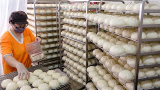 Chinese Steamed Pork Bun amp Cabbage Bun Mass Production  三星蔥肉包 高麗菜包  Taiwan Street Food [upl. by Eerolam]