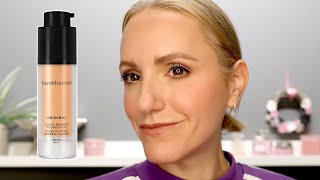 BARE MINERALS ORIGINAL LIQUID FOUNDATION REVIEW  OVER 40 DRY SKIN [upl. by Nnaeoj]